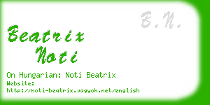 beatrix noti business card